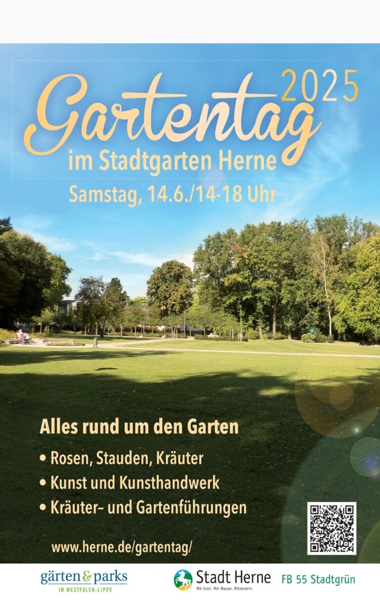 Mehr über den Artikel erfahren 14. Juni 2025 Herner Gartentag